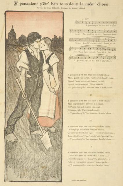 Y pensaient p'etr' ben tous les deux la mem' chose by Marcel Legay (Dec. 10, 1893)