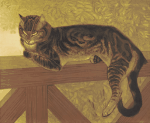 L'Ete, Chat Sur Une Balustrade (1909) (C 292)