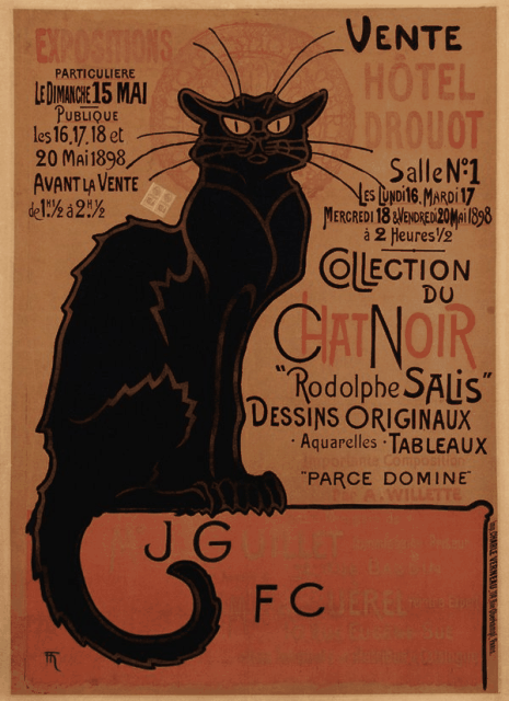 Vente du Chat Noir Rodolphe Salis (1898) (C 500)