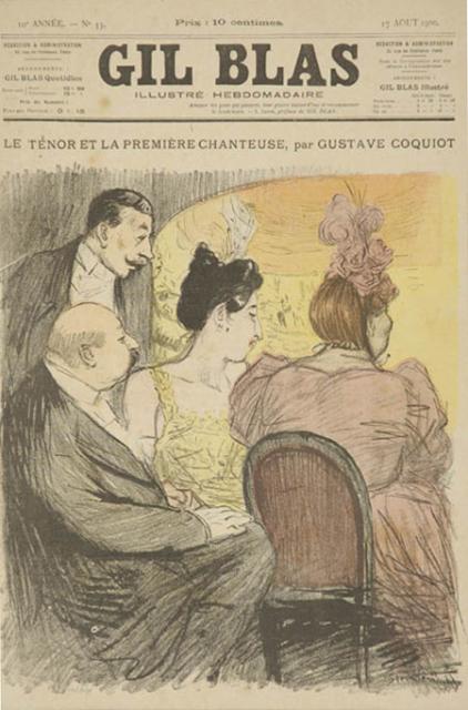 Le Tenor et La Premiere Chanteuse by Gustave Coquiot (Aug. 17, 1900)