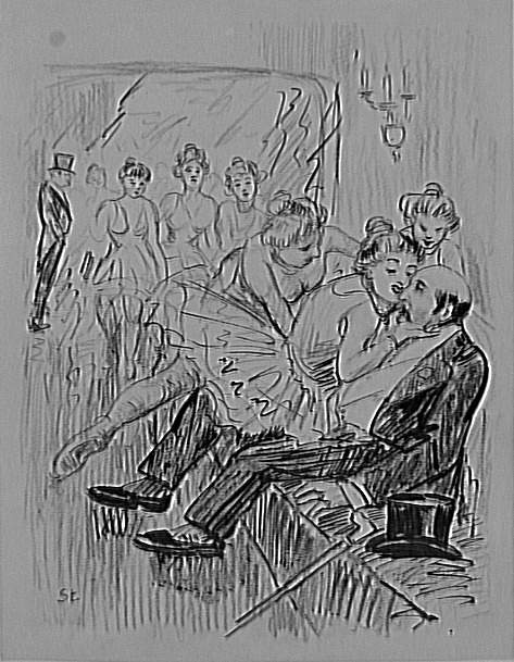 Original drawing for Representation gratuite (foyer de la danse)