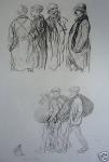 Planche de Croquis No. 3[Les engages](bottom)(1916)(JC 3)