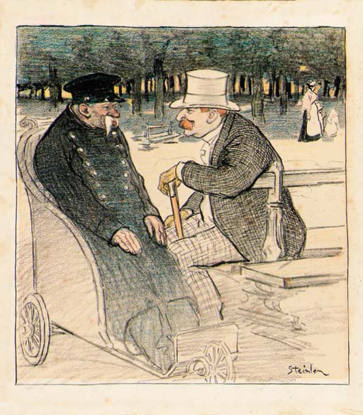 Original drawing for La Gloire (Christies auction, June 22, 2000)