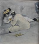 Original drawing for Une Honnete Femme (Collection of Dolf Van Omme Gallery, Amsterdam)