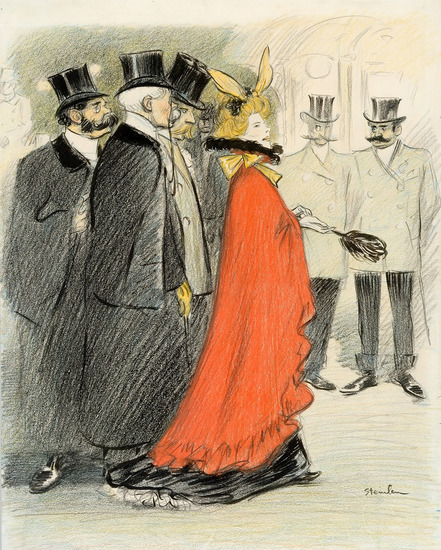 Original drawing for La Comedie Boulevardiere (sold in 2006 by Dolf Van Omme Gallery, Amsterdam)