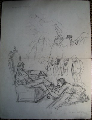 Sketch for Morticoles (Private collection, U.S.)