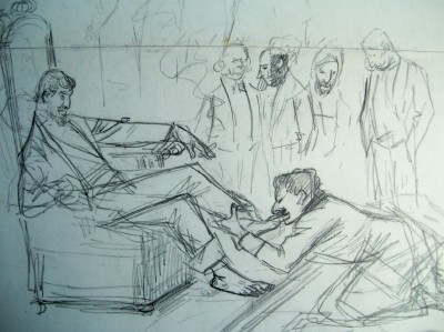 Sketch for Morticoles (detail)
