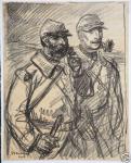 Croquis - Deux Poilus (1916) (JC 65C)