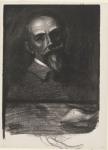 Steinlen de Face Tete Inclinee (1905) (C 263) (Collection of the Bibliotheque Nationale de France)