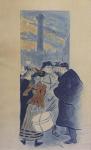 Original drawing for Chacun Son Etat (Sold at Poster Auctions International XLVI)