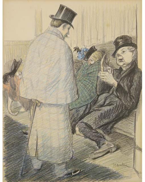 Original drawing for Gentleman (sold at Christie's Dec. 20, 2006)