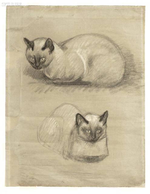 Siamese Cats (Skinner auction, May 20, 2011)