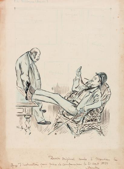 Original drawing for Fils Moderne (Pierre Berge auction, June 9, 2011)