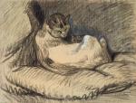 La Mere Chatte (drawing) (Nicolas Teeuwisse Gallery)