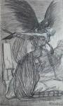 Original drawing for L'Agonie de L'Artiste (Galerie Alfa)