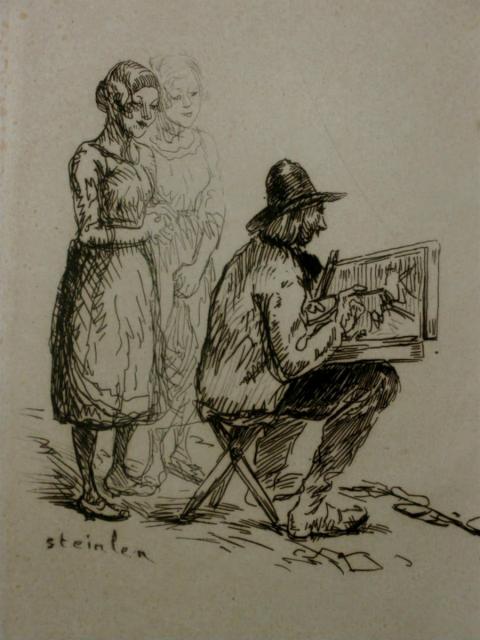 Original etching for Autour de Nos Moulins (1922)