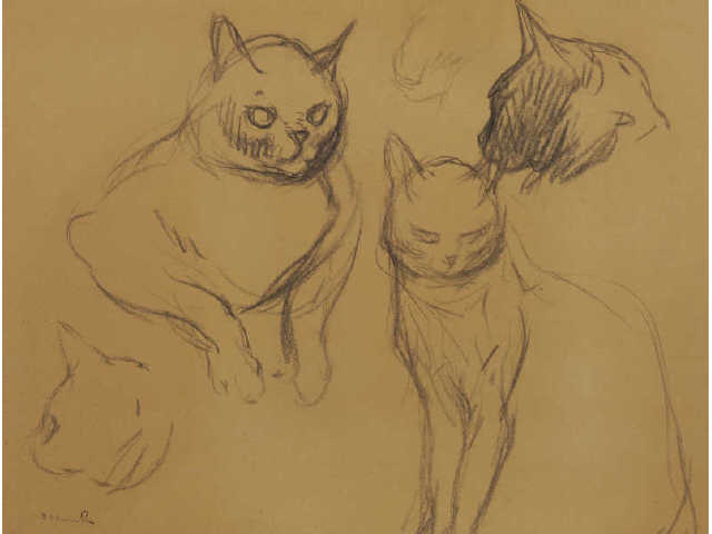 Cat Sketches (Jakobowicz & Associes Auction, Mar. 10, 2012)