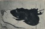 Deux Chats Sur Un Coussin (1898) (C 29) (2nd state) (image taken from Crauzat)