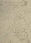 Preliminary sketch for Chanson a Boire (Artcurial auction, Apr. 28, 2013) (listed as Isadora Duncan a la coupe)
