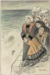 Original drawing for En Partance (Collection of the National Gallery of Art)