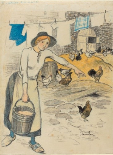 Original drawing for Fille de Ferme (Collection of the National Gallery of Art)