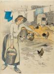 Original drawing for Fille de Ferme (Collection of the National Gallery of Art)