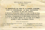 Invitation to dedication of Steinlen monument