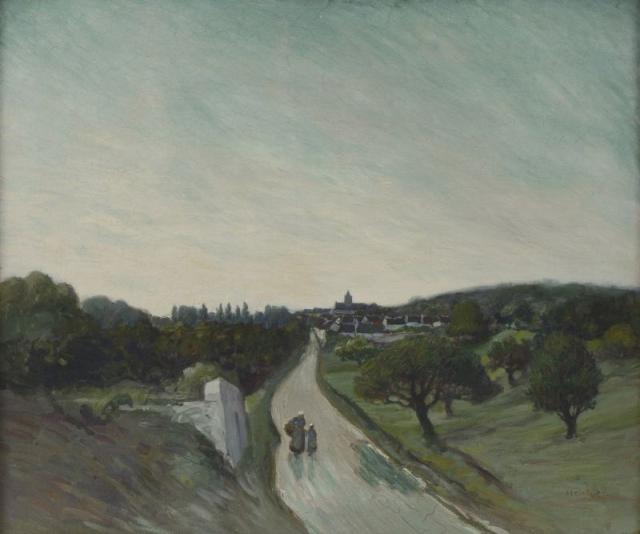 Jouy le Moutier au bout de la route, depuis Vaureal (Aponem auction, Mar. 29, 2014)