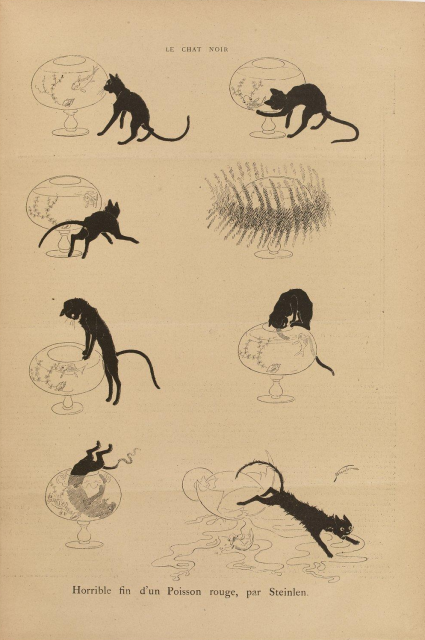 Horrible fin d'un Poisson rouge (No. 121) (May 3, 1884)