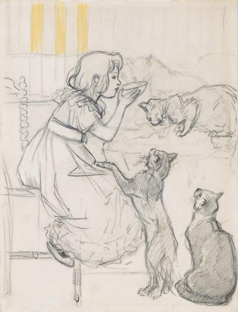 Study for Lait Pur Sterilise poster (Swann auction, Sept. 24, 2015) (Private collection, U.S.)