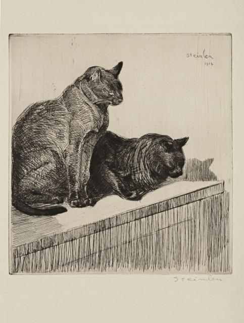 Deux Chats Sur Un Meuble (1914) (3rd state)