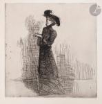 Femme Mettant Ses Gants (1902) (C 39) (Ader auction, Apr. 8, 2022)