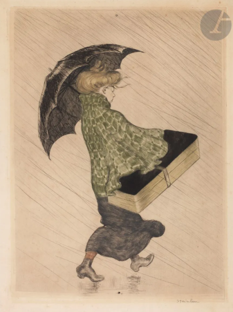 Trottin Sous La Pluie (1898) (C 16) (Ader auction, Apr. 8, 2022) (additional version)