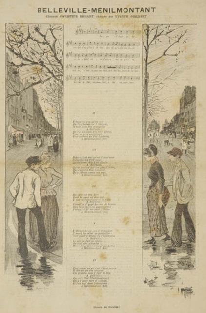 Belleville-Menilmontant by Aristide Bruant (Aug. 23, 1891)