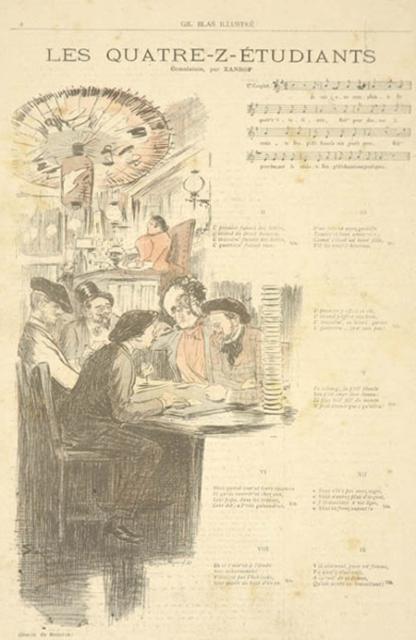 Les Quatre-Z-Etudiants by Xanrof (Oct. 4, 1891)