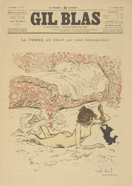 La Femme Au Chat by Jean Champaubert (Feb. 16, 1896)