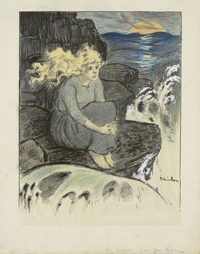 Original drawing for La Sirene (Offered at Sotheby's Dec. 13, 2006)
