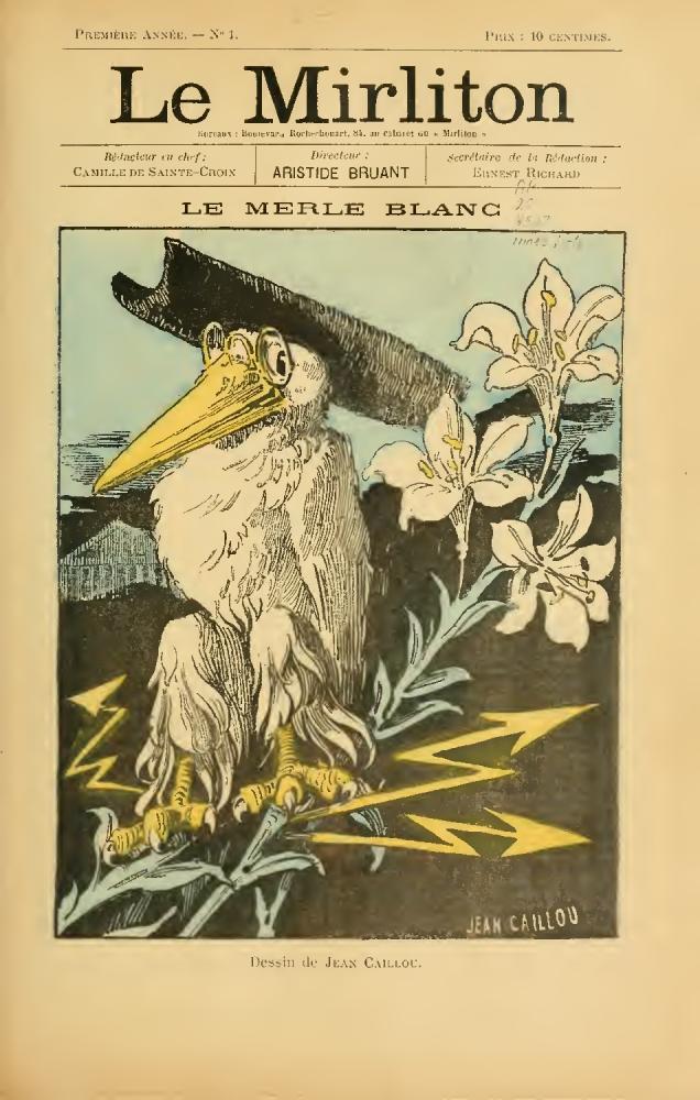 October 1885 (No. 1) (La Merle Blanc)