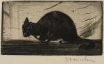 Chat Faisant Le Gros Dos (1898)(C 7) (Collection of the Art Institute of Chicago)