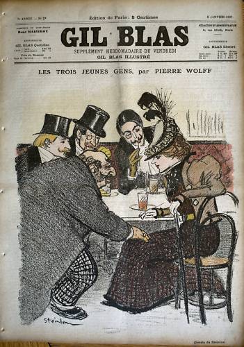 Les Trois Jeunes Gens by Pierre Wolff (Jan. 8, 1897)