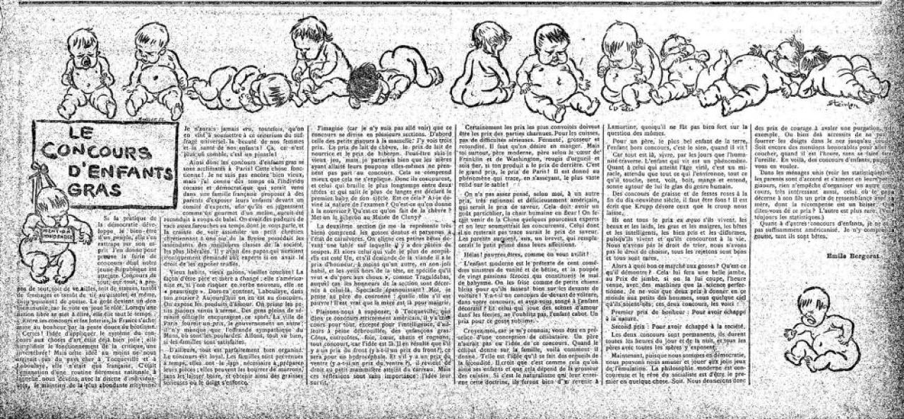 Le Concours D'Enfants Gras (Jun. 28, 1891)