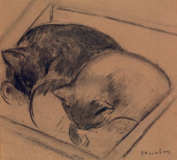 Two Sleeping Cats (Tajan auction, Nov. 26, 2010)