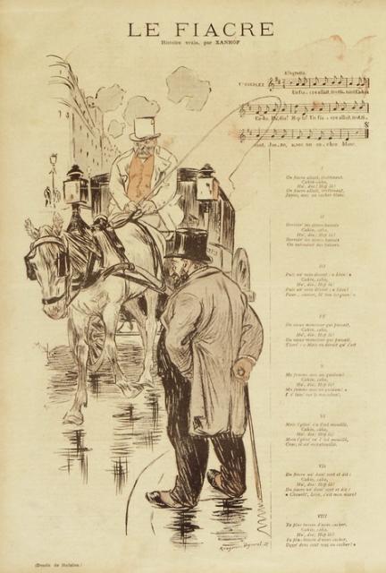 Le Fiacre by Xanrof (Sep. 20, 1891)