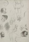 Sketches of people (Ader auction, July 6, 2012)