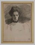 Portrait de Madame Steinlen (Cortot-Vregille-Bizouard auction, Mar. 23, 2013)