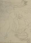 Preliminary sketch for Chanson a Boire (Artcurial auction, Apr. 28, 2013) (listed as Isadora Duncan a la coupe)