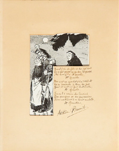 Proof for A Grenelle (inscribed by Aristide Bruant) (Sold at Bloomsbury House auction, Jun. 28, 2005)