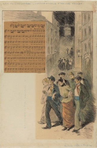 Original drawing for Les Petits Joyeux (Collection of the National Gallery of Art)
