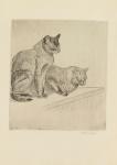 Deux Chats Sur Un Meuble (1914) (2nd state) (Private collection, U.S.)